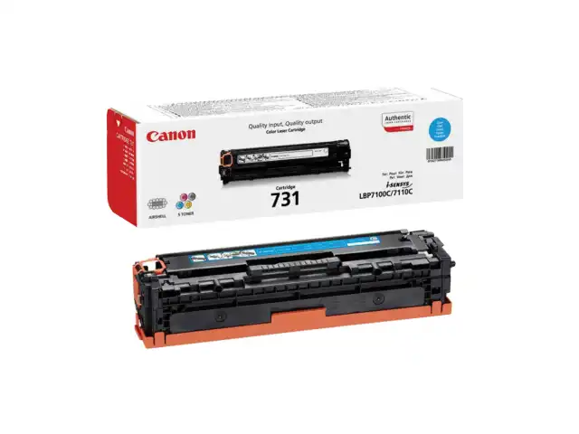 Картридж лазерный CANON (731C) LBP7100/7110/MF8230/8280, голубой, ресурс 1500 страниц, оригинальный, 6271B002