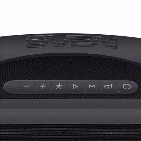 Колонка портативная SVEN PS-380, 40 Вт, TWS, Bluetooth, FM, USB, черный, SV-021290