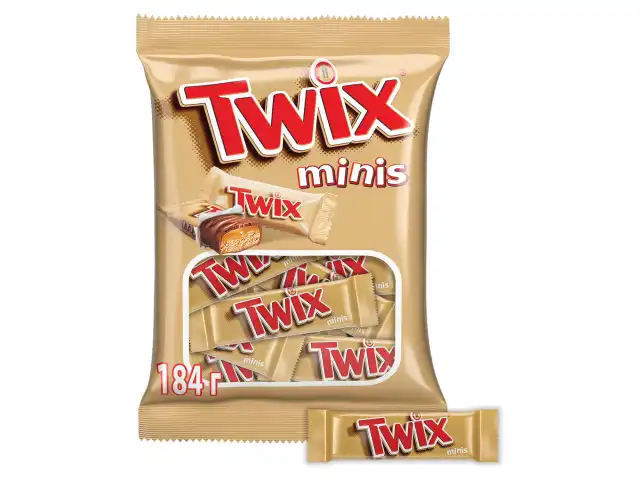 Шоколадные батончики TWIX "Minis", 184 г, 2263