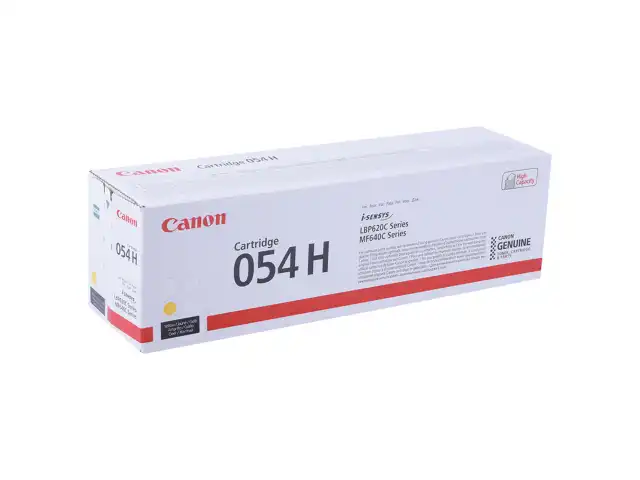 Картридж лазерный CANON (054HY) для i-SENSYS LBP621Cw/MF641Cw/645Cx, желтый, ресурс 2300 страниц, оригинальный, 3025C002