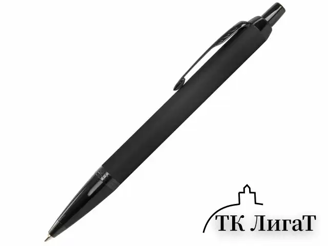 Ручка шариковая PARKER "IM Achromatic Black BT", корпус черный матовый, нержавеющая сталь, синяя, 2127618