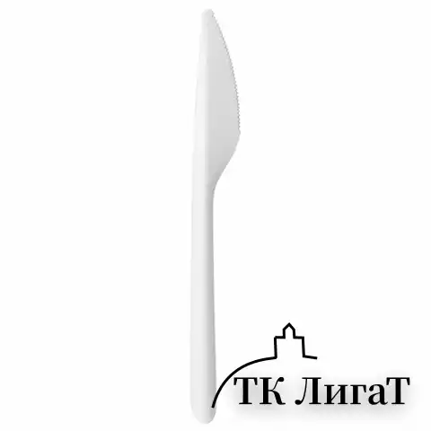 Нож одноразовый полипропиленовая 173 мм, белый, ПРЕМИУМ, ВЗЛП, 4031Б