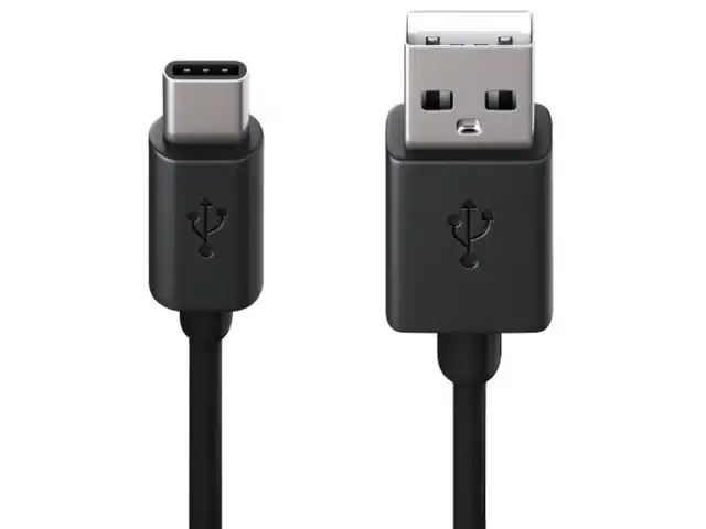 Кабель USB 2.0 AM-TypeC, 1 м, RED LINE, для подключения портативных устройств и периферии, черный, УТ000010553