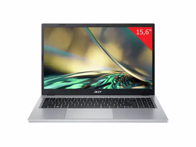 Ноутбук ACER Aspire 3 A315-24P-R2B8 15.6" Ryzen 5 7520U 8Gb/SSD256Gb/NODVD/WIN11/серебряный, NX.KDEER.00D