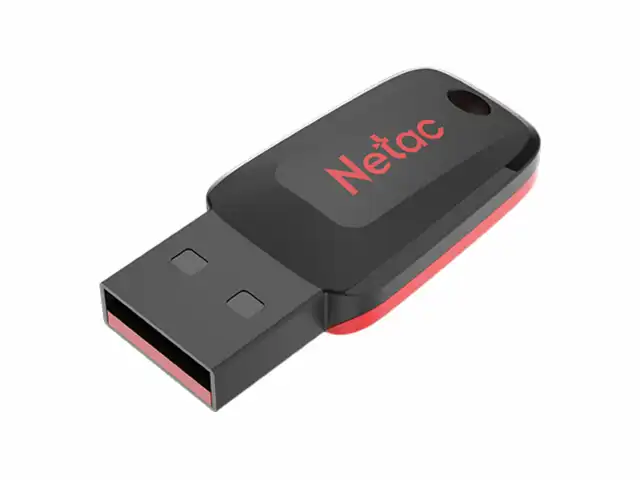 Флеш-диск 8GB NETAC U197, USB 2.0, черный, NT03U197N-008G-20BK