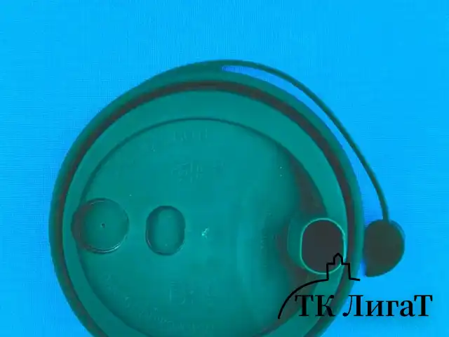 Кофейная крышка с питейником темно-зеленая, диаметр 80 мм  (50шт/20уп) 3002 М/Т-З
