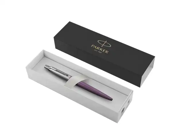 Ручка шариковая PARKER "Jotter Core Victoria Violet CT", корпус фиолетовый, хромированные детали, синяя, 1953190