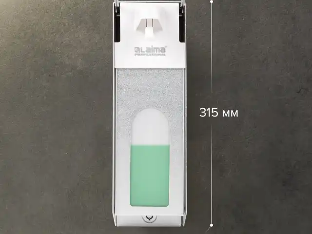 Дозатор локтевой для антисептика и мыла УНИВЕРСАЛЬНЫЙ, с еврофлаконом 1 л, LAIMA, металлический, с замком, 607328, X-CL268