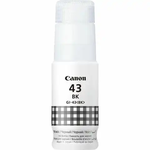 Чернила CANON (GI-43BK) для СНПЧ Pixma G540 / G640, черные, 3700 стр., оригинальные, 4698C001