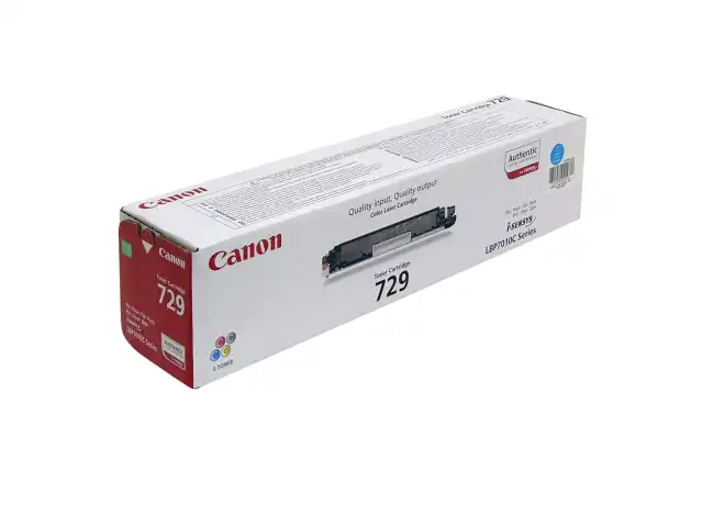 Картридж лазерный CANON (729C) LBP7010C/7018C, голубой, ресурс 1000 страниц, оригинальный, 4369b002