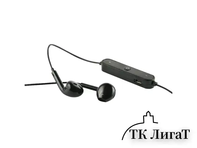 Наушники с микрофоном (гарнитура) RED LINE BHS-01, Bluetooth, беспроводые, черные, УТ000013644