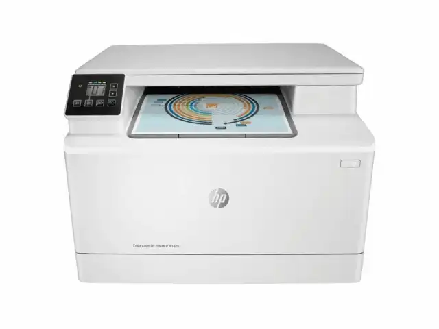 МФУ лазерное ЦВЕТНОЕ HP Color LaserJet M182n "3 в 1", А4, 16 стр./мин, 30000 стр./месяц, сетевая карта, 7KW54A