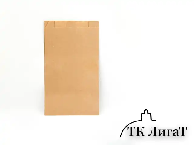 Пакет бумажный 200*80*20 КРАФТ коричневый (100/1200шт) Б/П /Альянс