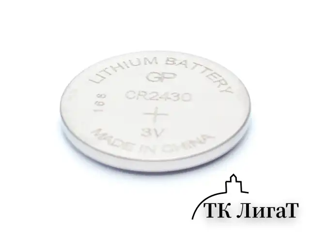 Батарейка GP Lithium, CR2430, литиевая, 1 шт., в блистере, CR2430-8C1