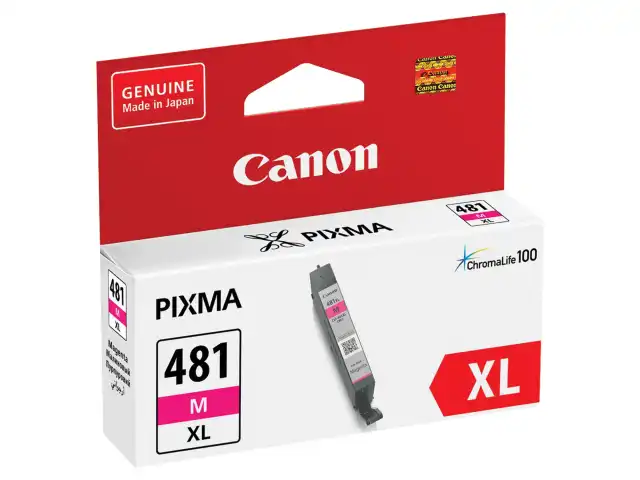 Картридж струйный CANON (CLI-481M XL) для PIXMA TS704 / TS6140, пурпурный, ресурс 474 страницы, оригинальный, 2045C001