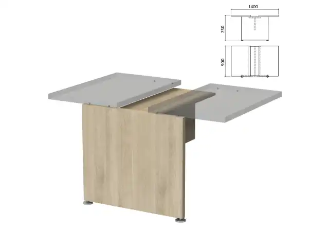 Каркас модуля стола для переговоров "Приоритет" (1400х900х750 мм), кронберг, К-914, К-914 кронберг