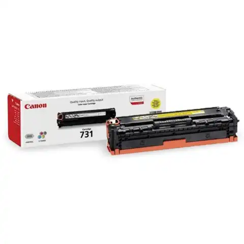 Картридж лазерный CANON (731Y) LBP7100/7110/MF8230/8280, желтый, ресурс 1500 страниц, оригинальный, 6269B002