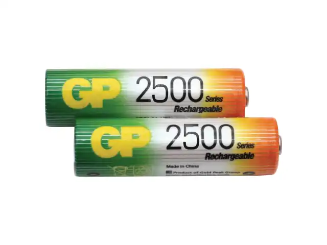 Батарейки аккумуляторные КОМПЛЕКТ 2 шт., GP, АА (HR6), Ni-Mh, 2500 mAh, блистер, 250AAHC-2DECRC2