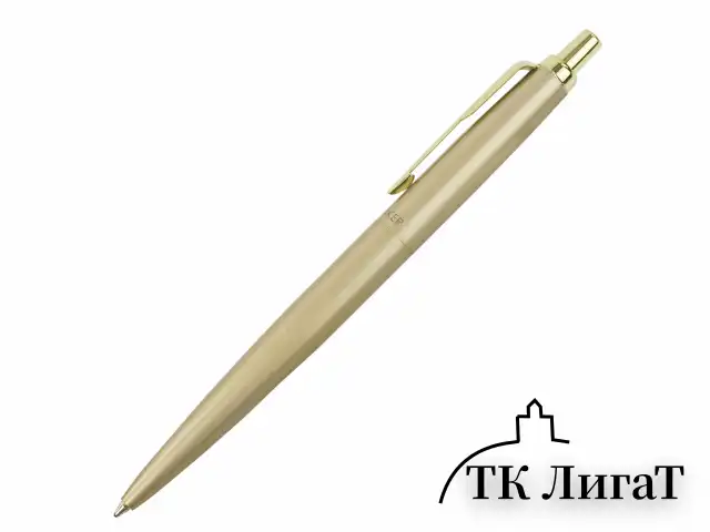 Ручка шариковая PARKER "Jotter XL Monochrome Gold GT", корпус золотой, нержавеющая сталь, синяя,2122754