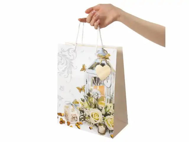 Пакет подарочный 26x12,7x32,4 см, ЗОЛОТАЯ СКАЗКА 