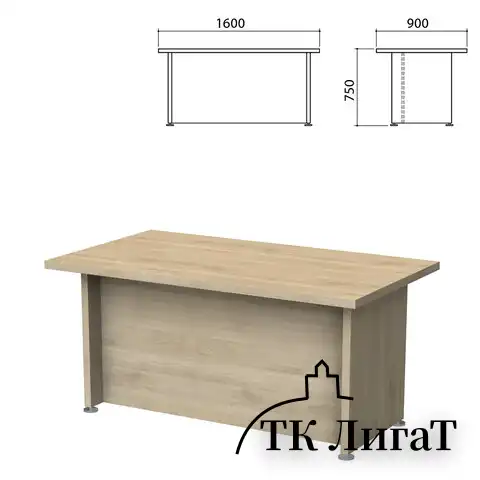 Стол письменный "Приоритет" 1600х900х750 мм, кронберг (КОМПЛЕКТ)