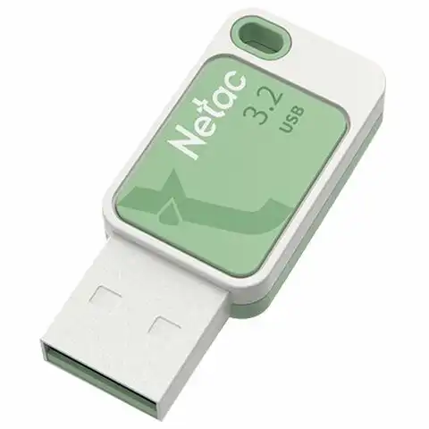 Флеш-диск 128 GB NETAC UA31, USB 3.2, зеленый, NT03UA31N-128G-32GN