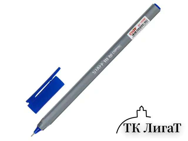 Ручка шариковая масляная STAFF EVERYDAY OBP-290, СИНЯЯ, трехгранная, узел 0,7 мм, линия письма 0,35 мм, 142996
