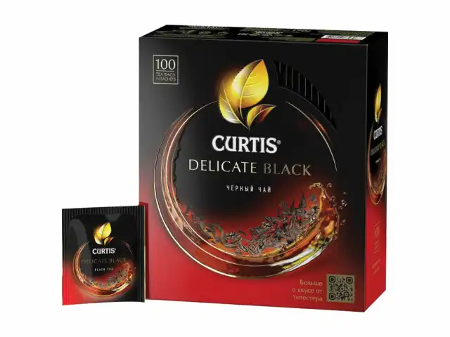 Чай CURTIS "Delicate Black" черный мелкий лист 100 сашетов, 101014