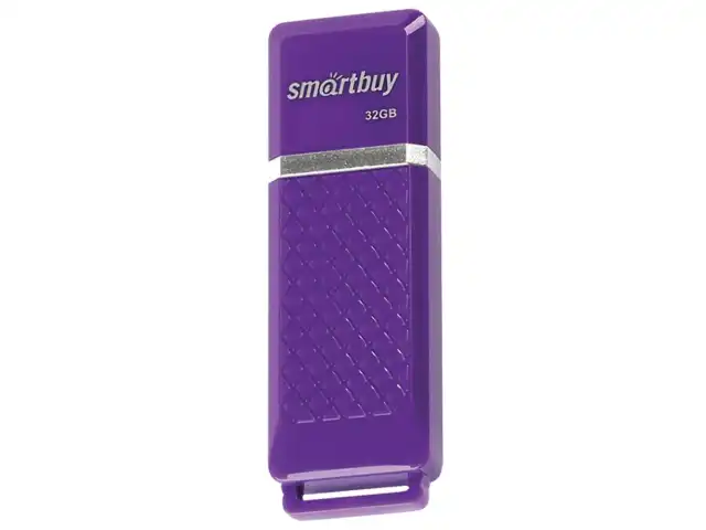 Флеш-диск 32 GB, SMARTBUY Quartz, USB 2.0, фиолетовый, SB32GBQZ-V