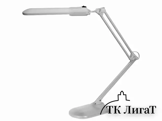 Настольная лампа светильник Дельта + на подставке, ЛЮМИНЕСЦЕНТНАЯ, цоколь 2G7, 11 Вт, серый