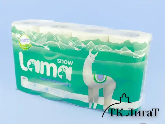 Туалетная бумага Snow Lama 3сл., белая(8шт/6уп)