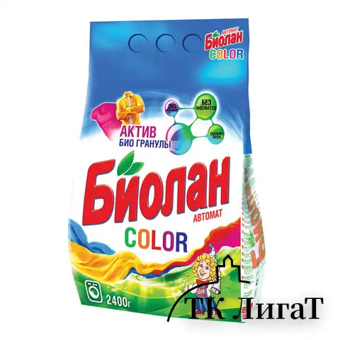 Стиральный порошок-автомат 2,4 кг, БИОЛАН Color (Нэфис Косметикс), 103-4