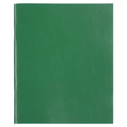 Тетрадь бумвинил, А4, 96 л., скоба, офсет №1, клетка, STAFF, ЗЕЛЕНЫЙ, 403409