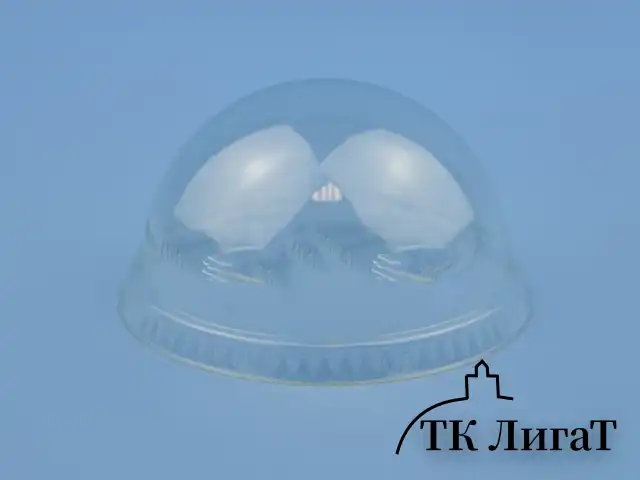 Крышка купольная без  отверстия д/стакана Упакс Юнити 200-500мл PET-шейкер D=95мм (50шт/20уп)