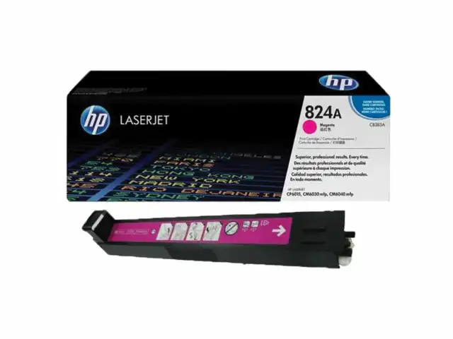 Картридж лазерный HP (CB383A) ColorLaserJet CP6015 и др, №823A, пурпурный, оригинальный, ресурс 21000 страниц