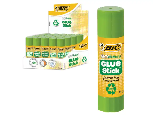 Клей-карандаш BIC "ECOlutions", 21 г, с ароматом яблока, 8923452