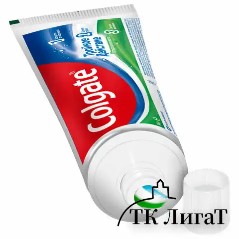 Зубная паста 100мл COLGATE "Натуральная мята", тройное действие, с фторидом, ш/к 2899, 7891024128992