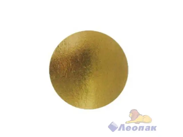 Подложка картонная круг 260мм(1,5мм) золото/жемчуг (50шт)