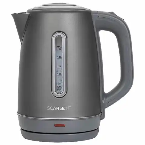 Чайник SCARLETT SC-EK21S42, 1,8л, 1800Вт, закрытый нагревательный элемент, стальной к