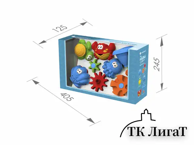 Игрушки для ванны в наборе, пластиковые, 6 шт., НОРДПЛАСТ, 741