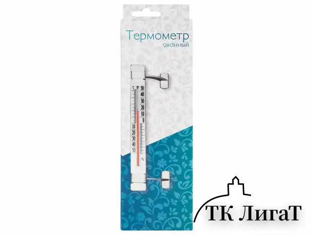 Термометр оконный, "ЛИПУЧКА", диапазон измерения: от -50 до +50 °C, ПТЗ, ТБ-223