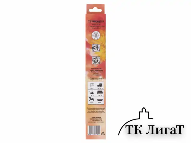 Термометр комнатный, "ДОМИК", диапазон измерения: от 0 до +50 °C, ПТЗ, ТСК-7