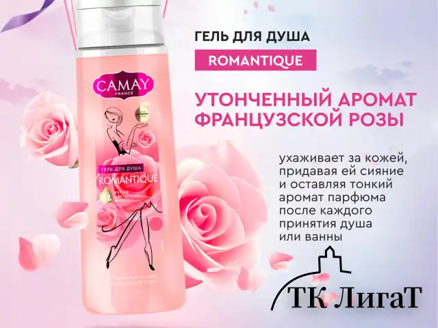 Подарочный набор: гель для душа CAMAY 250 мл + Крем для рук БАРХАТНЫЕ РУЧКИ питательный 80 мл