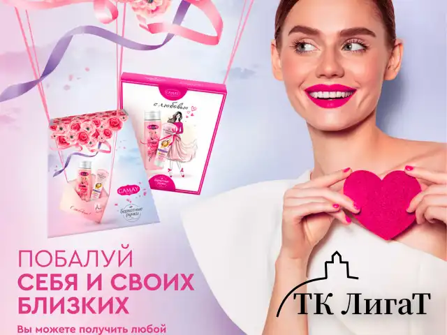 Подарочный набор: гель для душа CAMAY 250 мл + Крем для рук БАРХАТНЫЕ РУЧКИ питательный 80 мл