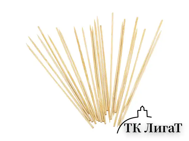 Шпажки-шампуры для шашлыка бамбуковые 20 см, 100 штук, КП, 107948