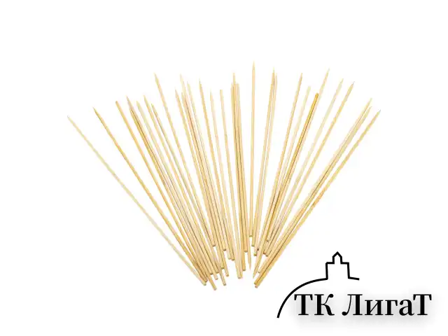 Шпажки-шампуры для шашлыка бамбуковые 30 см, 100 штук, КП, 117225