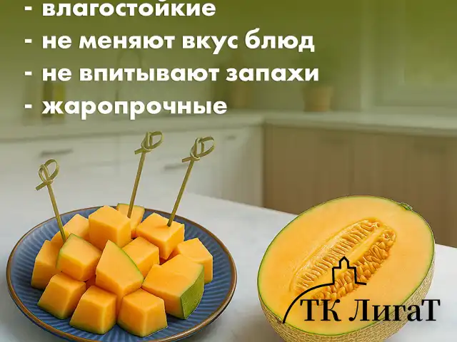 Пики для канапе бамбуковые "Сердце красное", 12 см, 100 шт., КП, 139419
