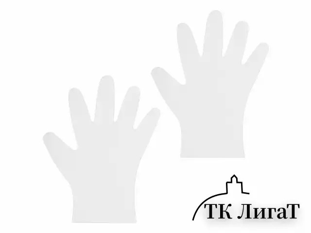 Перчатки одноразовые эластомер TPE, КОМПЛЕКТ 50 пар (100 шт.), L (большие), прозрачные, ELEGREEN, ГППVTЭлП-L