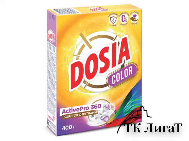 Стиральный порошок для всех типов стирки и тканей 400 г, DOSIA "Optima Color", 3265602
