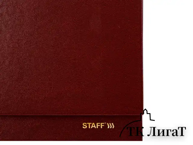 Планинг датированный 2026 300х130 мм, STAFF, гребень, обложка бумвинил, 64 л., бордовый, 117359